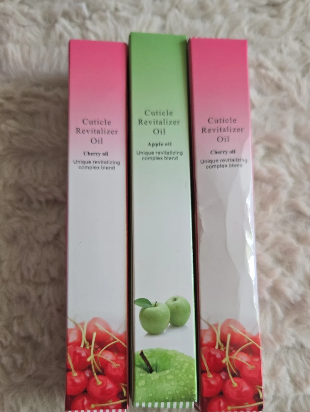 Cuticle Revitalizer Oil - Cherry & Apple (Pink, Green)